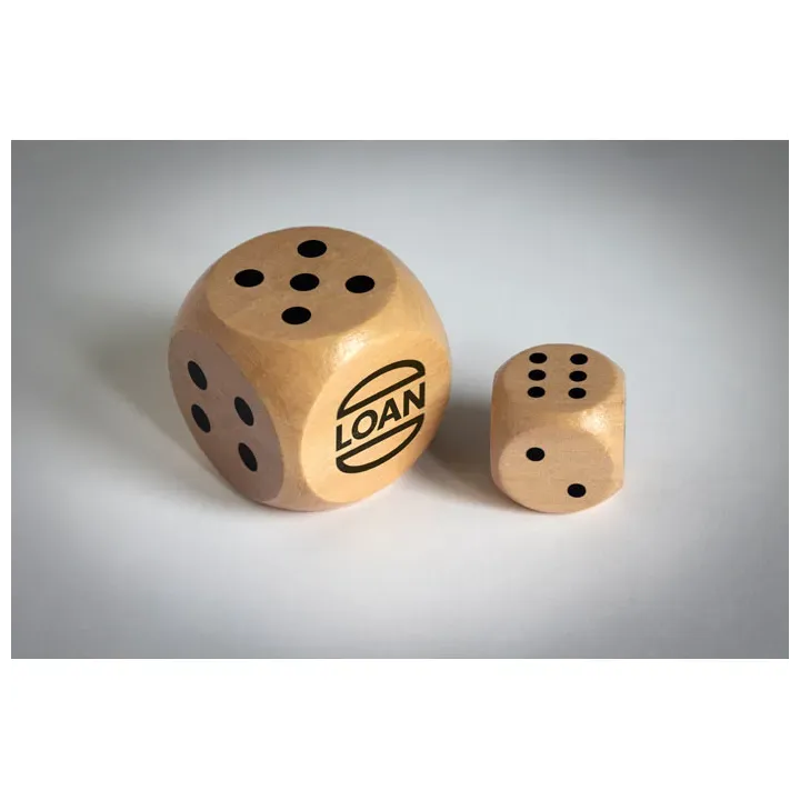 Schima wooden dice 3cm dia - MO2613 (MOCN#40)
